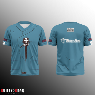 Pre-Order: Guilty Gear -Strive- Faust Cosplay V-Neck T-Shirt with Pockets